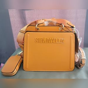 Steve Madden Bevelyn Convertible Crossbody Bag, Mango